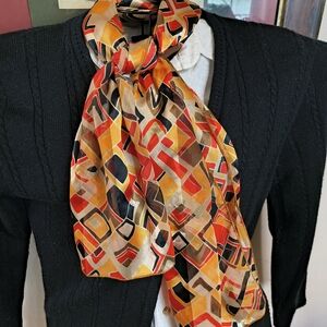 American Vintage Multicolor Geometric Scarf